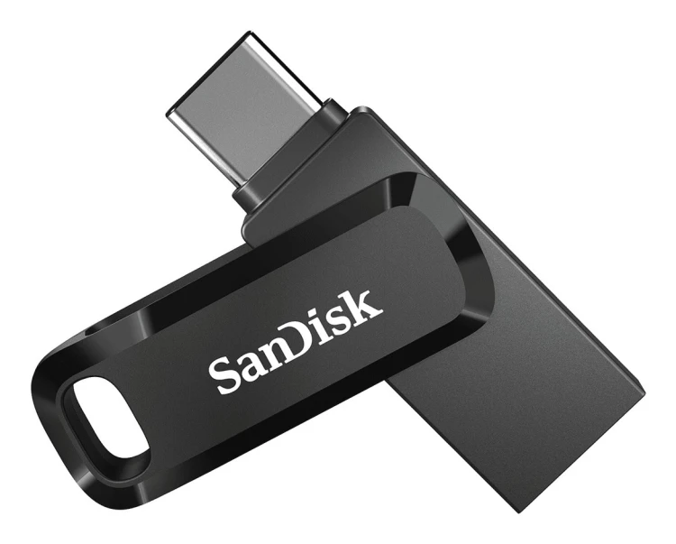 Pendrive SanDisk Ultra Dual GO SDDDC3-064G-G46 (64GB; USB 3.0, USB-C; kolor czarny)