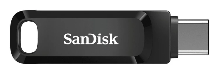 Pendrive SanDisk Ultra Dual GO SDDDC3-064G-G46 (64GB; USB 3.0, USB-C; kolor czarny)