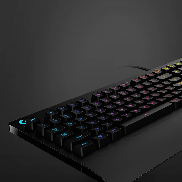 Klawiatura Logitech  920-008093 (mechaniczna; USB 2.0; (US); kolor czarny)