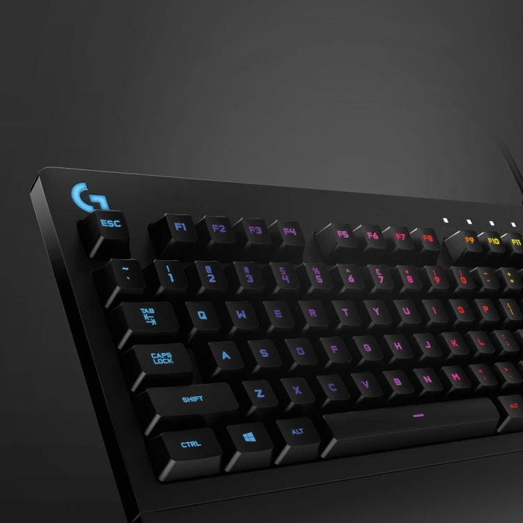 Klawiatura Logitech  920-008093 (mechaniczna; USB 2.0; (US); kolor czarny)