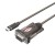 UNITEK ADAPTER USB-C - 1X RS-232, Y-1105K