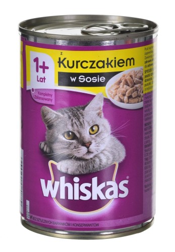 WHISKAS Kurczak w sosie - mokra karma dla kota - 400g