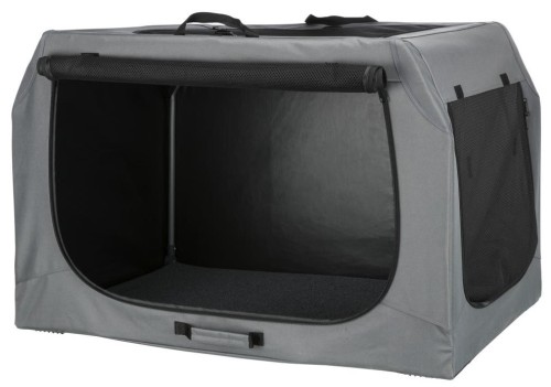 Smycz flexi automatyczna Black Design L taśma 5 m - dla psa do 50 kg, kolor srebrny