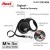 Smycz flexi automatyczna Black Design M taśma 5 m - dla psa do 25 kg, kolor srebrny