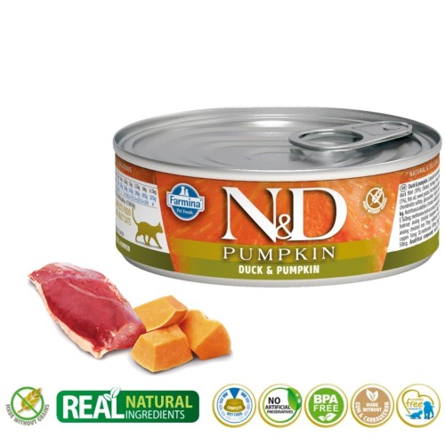FARMINA N&D Pumpkin Duck & Pumpkin - mokra karma dla kota - 70 g