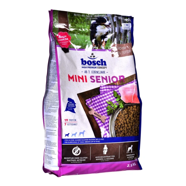 BOSCH Mini Senior - sucha karma dla psa - 2,5 kg