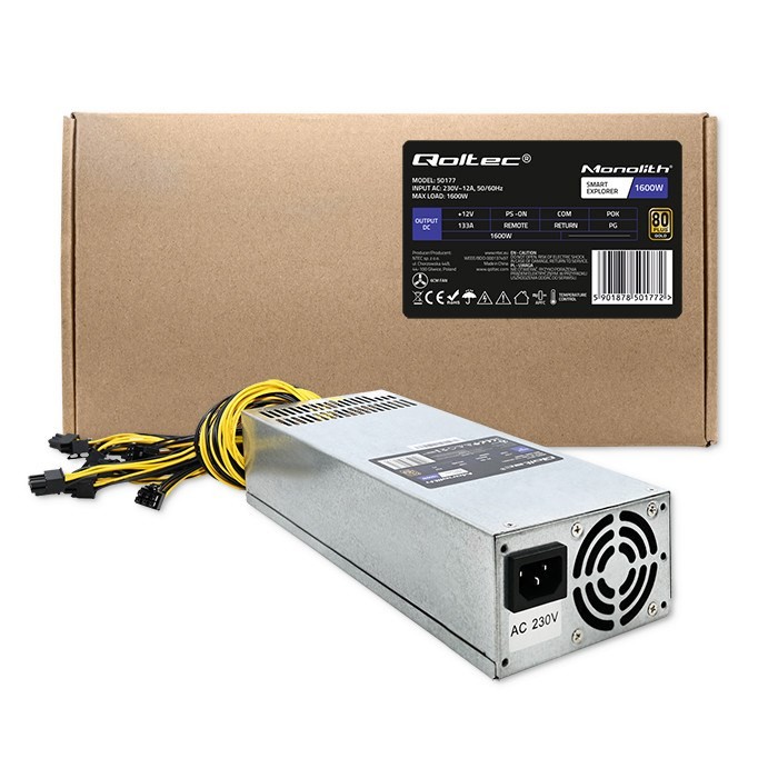 QOLTEC ZASILACZ PCI-E SMART 1600W