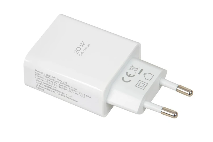 ŁADOWARKA SIECIOWA I-BOX C-36 PD20W USB-C + USB-A