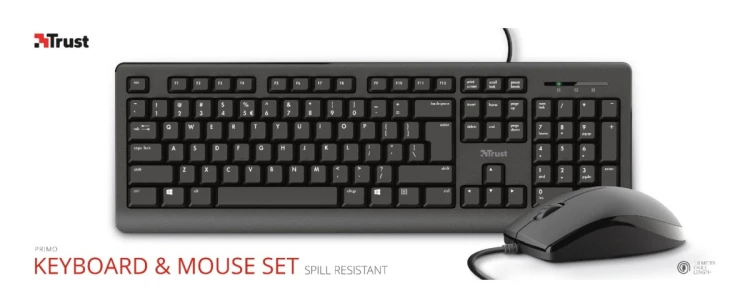 Zestaw klawiatura + mysz TRUST PRIMO Set