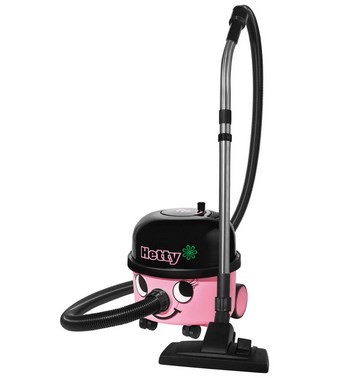 Odkurzacz workowy do zanieczyszczeń suchych Numatic HET200 Hetty 620W czarno-różowy