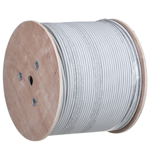 Alantec Kabel U/UTP kat.6A, sieciowy, LSOH, Dca 4x2x23 AWG, 10Gb/s, 700 MHz, szary, 500m (KIU6ALSOH500D)