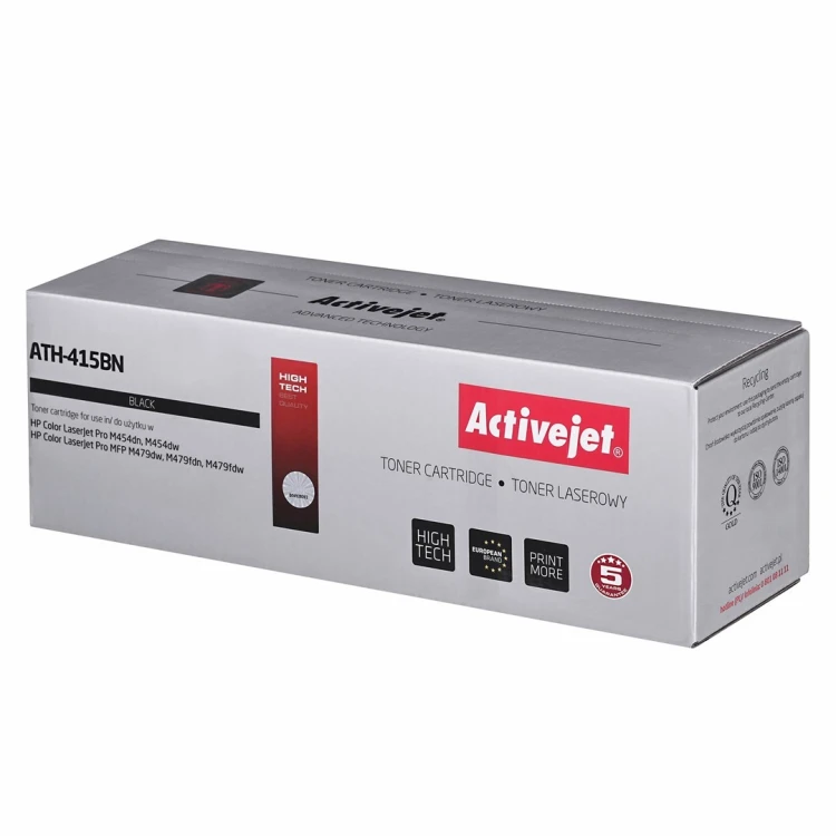 Activejet ATH-415BN Toner (zamiennik HP 415A W2030A; Supreme;  2400 stron; czarny) z chipem