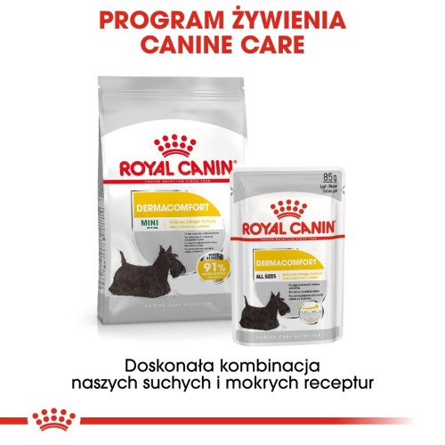 ROYAL CANIN CCN DERMACOMFORT LOAF  mokra karma dla psa dorosłego - 12x85g