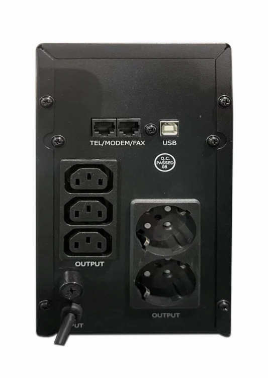 ENERGENIE ZASILACZ AWARYJNY UPS AVR 2000VA LCD, 3X C13, 2X SCHUKO, USB, RJ45