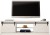 Szafka RTV GRANERO 200x56,7x35 biały/biały połysk