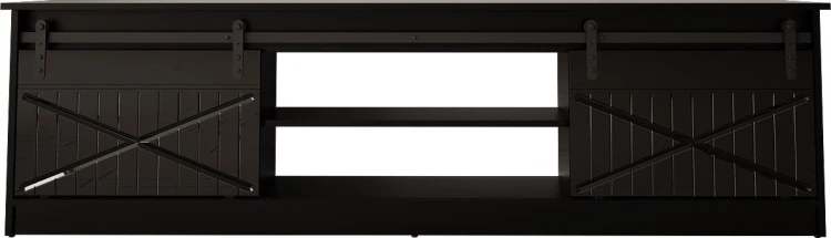Szafka RTV GRANERO 200x56,7x35 czarny/czarny poł