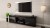 Szafka RTV GRANERO 200x56,7x35 czarny/czarny poł