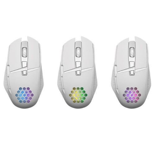 DEFENDER MYSZ GM-514 GLORY OPTIC RF RGB 3200DPI 7P BIAŁA 52513