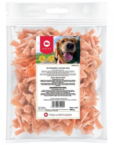 MACED Kokardki z kaczki - przysmak dla psa - 500g