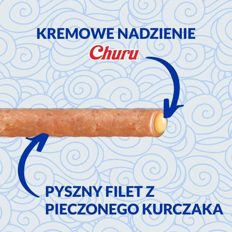 INABA Churu Rolls Tuńczyk z kurczakiem  - przysmak dla kota - 4x10 g