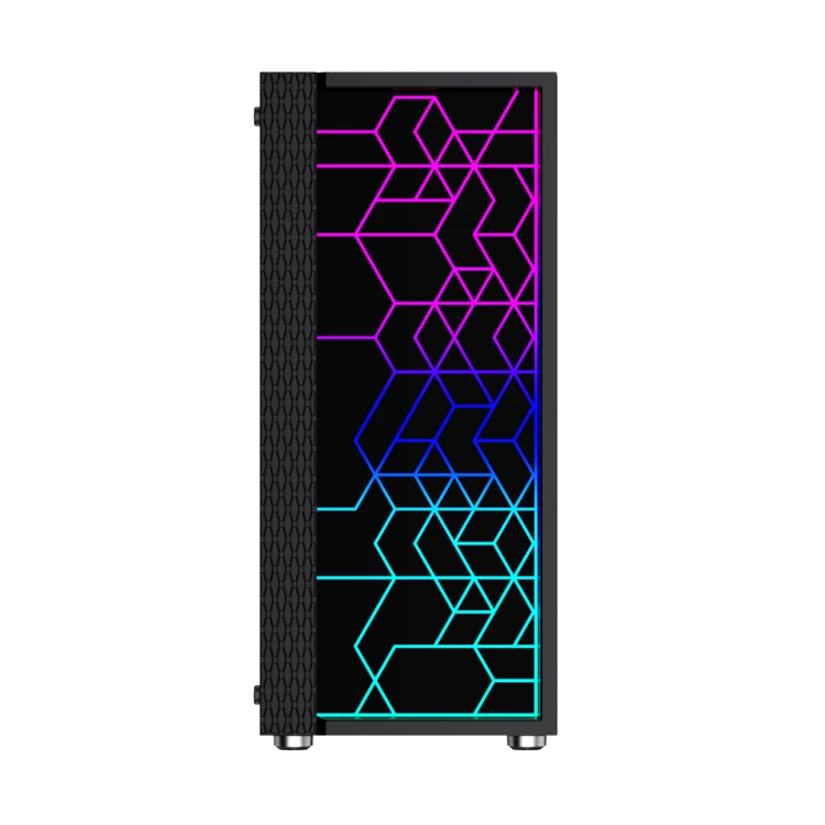 GEMBIRD OBUDOWA FORNAX 2500 MIDI-TOWER (1X USB 3.0, 2X USB 2.0, HD AUDIO, SZKLANY PANEL BOCZNY) CZARNA