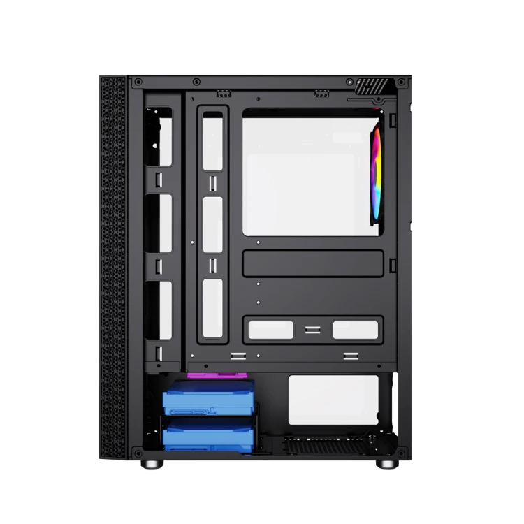 GEMBIRD OBUDOWA FORNAX 2500 MIDI-TOWER (1X USB 3.0, 2X USB 2.0, HD AUDIO, SZKLANY PANEL BOCZNY) CZARNA