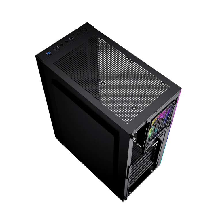 GEMBIRD OBUDOWA FORNAX 2500 MIDI-TOWER (1X USB 3.0, 2X USB 2.0, HD AUDIO, SZKLANY PANEL BOCZNY) CZARNA