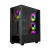 GEMBIRD OBUDOWA FORNAX 4000 MIDI-TOWER (2X USB 3.0, 1X USB 2.0, HD AUDIO, SZKLANY PANEL BOCZNY, PODŚWIETLENIE ARGB) CZARNA