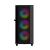 GEMBIRD OBUDOWA FORNAX 4000 MIDI-TOWER (2X USB 3.0, 1X USB 2.0, HD AUDIO, SZKLANY PANEL BOCZNY, PODŚWIETLENIE ARGB) CZARNA