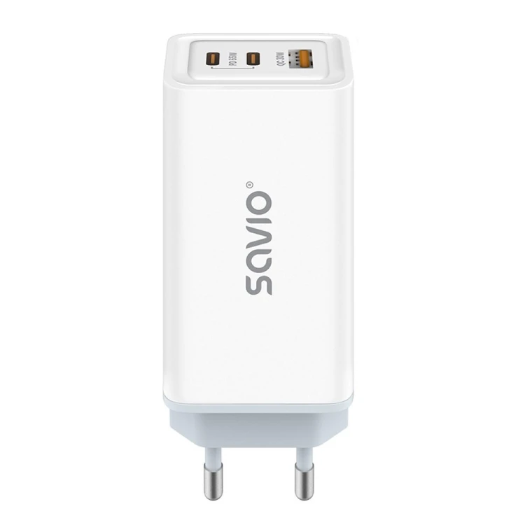 SAVIO ŁADOWARKA SIECIOWA GAN 65W BIAŁA LA-07