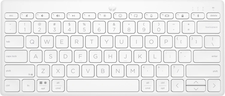 Klawiatura HP 350 Compact Multi-Device Bluetooth Keyboard bezprzewodowa biała 692T0AA