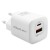QOLTEC ŁADOWARKA SIECIOWA 35W GAN ULTRA | 5-20V | 2.25-3A | 1 X USB TYP C PD | 1 X USB | BIAŁA