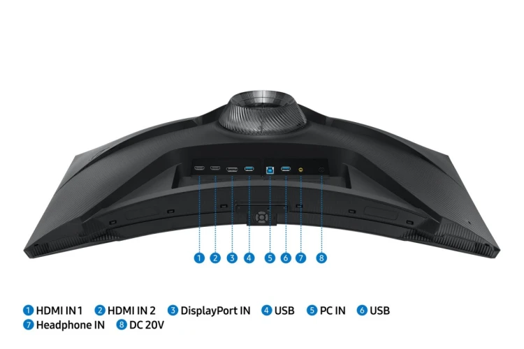 Samsung G75NB monitor komputerowy 81,3 cm (32") 3840 x 2160 px 4K Ultra HD LED Czarny