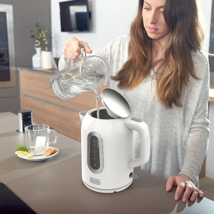 Czajnik elektryczny Black+Decker BXKE2204E 2200W | 1,7l | biały