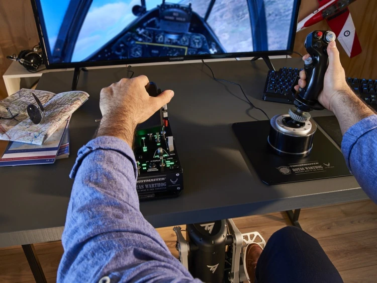 Thrustmaster TPR Rudder Czarny, Srebrny USB Flight Sim Analogowy PC
