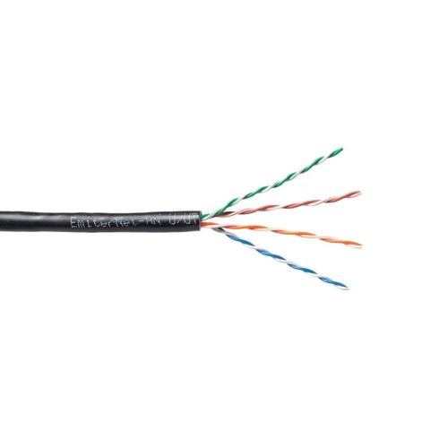 Kabel  EmiterNet zewnętrzny PVC+PE UTP (U/UTP) kat.5e, drut 4x2x0,5 PE