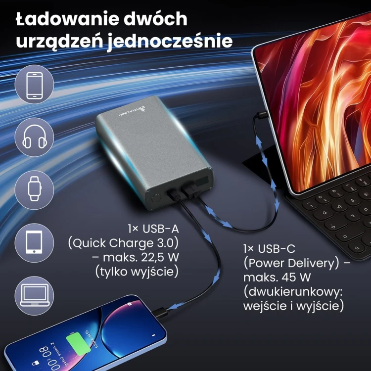 EXTRALINK EPB-126 20000MAH FAST CHARGING POWER BANK