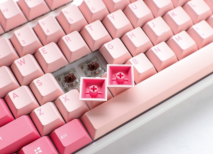 Ducky One 3 TKL Gossamer Pink klawiatura Gaming US