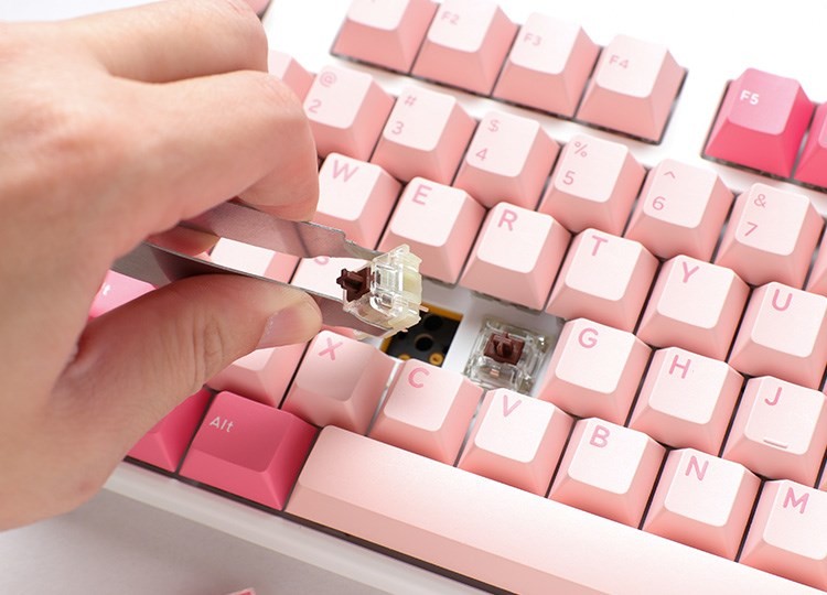 Ducky One 3 TKL Gossamer Pink klawiatura Gaming US