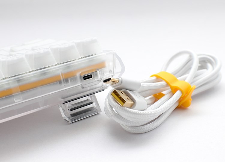 Klawiatura gamingowa Ducky One 3 Aura White SF USB QWERTY Amerykański międzynarodowy Biały