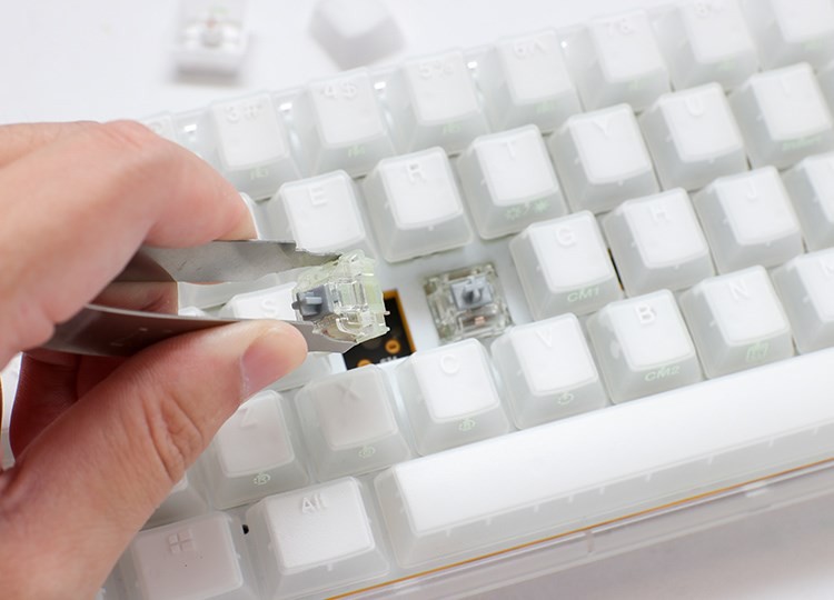 Klawiatura gamingowa Ducky One 3 Aura White SF USB QWERTY Amerykański międzynarodowy Biały