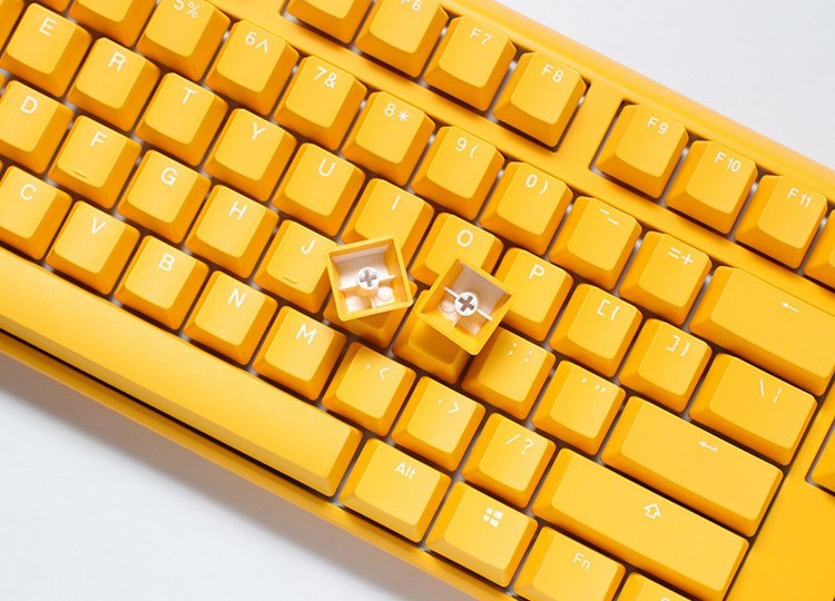 Klawiatura gamingowa Ducky One 3 TKL USB QWERTY Angielski Żółty