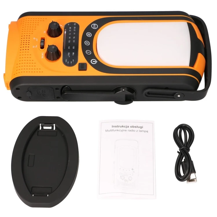 Extralink Power Ranger EPS-6000 | Powerbank | 6000mAh, Radio FM, Lampka LED, Dynamo, Panel solarny