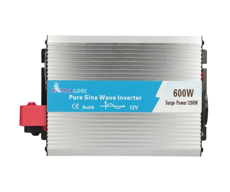 Extralink Przetwornica napięcia OPIP-600W samochodowa 12V, 600W czysty sinus