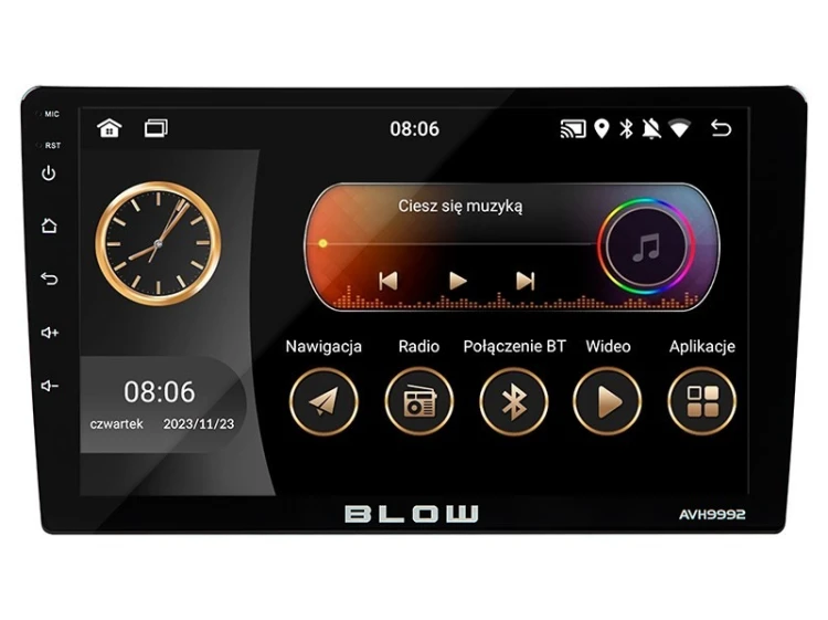 BLOW RADIO AVH-9992 2DIN 9" ANDROID/WIFI/GPS/ CARP