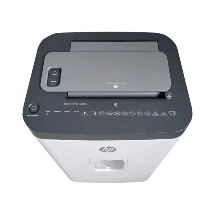 HP Niszczarka ONESHRED Auto 200CC, biało-szara
