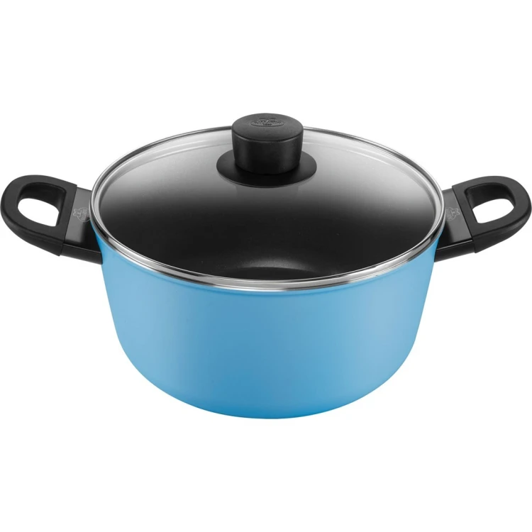 BALLARINI CAPRERA Garnek 2H z pokrywką 24 cm niebieski