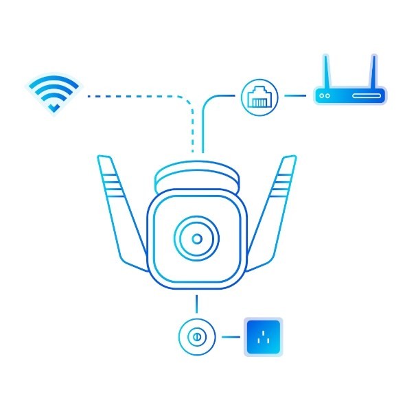 TP-Link Tapo TC65 kamera przemysłowa Pocisk Kamera bezpieczeństwa IP Zewnętrzna 2304 x 1296 px Sufit / Ściana