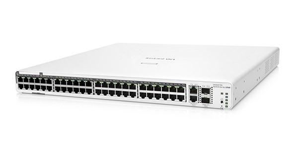 HPE Aruba Networking Aruba Instant On 1960 48G 40p Class4 8p Class6 PoE 2XGT 2SFP+ 600W Zarządzany L2+ Gigabit Ethernet (10/100/1000) Obsługa PoE 1U B