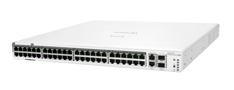 HPE Aruba Networking Aruba Instant On 1960 48G 40p Class4 8p Class6 PoE 2XGT 2SFP+ 600W Zarządzany L2+ Gigabit Ethernet (10/100/1000) Obsługa PoE 1U B